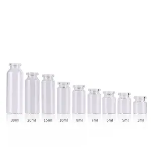 Custom 5ml 6ml 7ml 8ml 10ml Ampoule Clear Injection Vaccine Glass Bottle Vials for Medical For Freeze-Dried Powder
