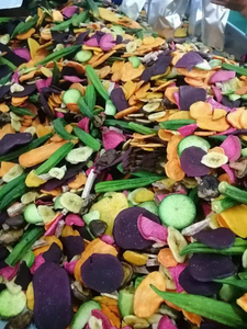 Groentefruit Snack Fruit-En Groentesnacks Vacuüm Gefrituurde Fruitchips Fruitgroentesnacks - Product Image 2