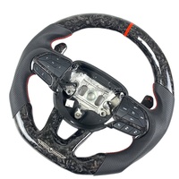 Volant en fibre de carbone forgé personnalisé pour Jeep Grand Cherokee Dodge Challenger Hellcat SRT RT Series Charger Models