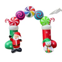 Décoration de Noël transfrontalière best-seller : Arche gonflable géante en forme de dessin animé pour jardins et parcs extérieurs