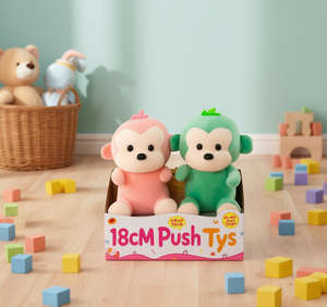 Peluche di scimmie morbide da 18 cm per bambini dai 2 ai 4 anni, giocattolo unisex - Product Image 2