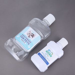 Bouteille de bain de bouche 500 ml en plastique PET transparente pour animaux de compagnie – Solution d'hygiène buccale pour une haleine fraîche - Product Image 3