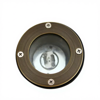 Lumière halogène encastrée pour allée de jardin, extérieure, étanche IP65, en laiton, basse tension, décorative pour allée et aménagement paysager, 2700K doux