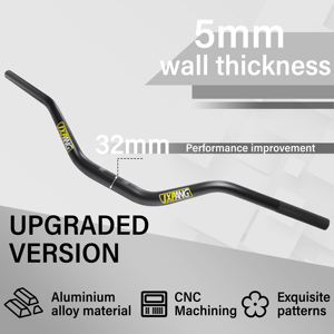 Kit di Conversione Manubrio e Morsetto <span class=keywords><strong>Moto</strong></span> da 32mm con Manopole, Accessorio <span class=keywords><strong>per</strong></span> Sistema Telaio <span class=keywords><strong>Moto</strong></span>, <span class=keywords><strong>per</strong></span> Dirt Bike e ATV CRF KLX - Product Image 4