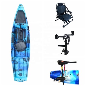 Kayak de pesca con accionamiento a pedal, venta al por mayor, Canoa/Kayak para una sola persona con asiento de estadio para deportes acuáticos Vicking, 13 pies CE Canoa VK - Product Image 1