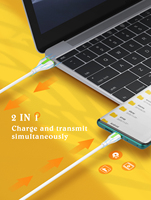 Câble de charge rapide LDNIO LS571, très vendu, classique, en PVC, compatible USB Type C, 1 m, câble USB
