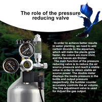 Mufa n - Kit de Regulador de CO2 para Acuario con Solenoide Magnético, Válvula de Retención, Accesorios para Peceras, Sistema de Control de CO2, Conjunto Generador de Reactor