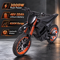 Nouvelle Moto Tout-Terrain Électrique 2026 pour Adultes, Moteur Central Sans Balais 3000W 48V, Batterie Lithium