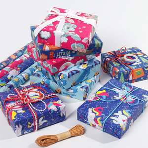 Wholesale Birthday Kraft <b>Wrapping</b> <b>Paper</b> Roll 80gsm <b>Tissue</b> 43*300cm Custom Luxury Gift Packaging - Product Image 2