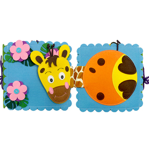 <span class=keywords><strong>Libro</strong></span> Sensoriale in Feltro per Bambini, Gioco Educativo Montessori per l'Interazione Genitore-Figlio, <span class=keywords><strong>Libro</strong></span> delle Attività per Neonati e Bambini - Product Image 2