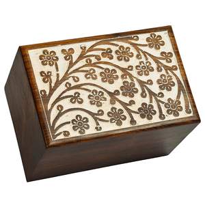 Urna de madera de nogal para cremación, ceniza humana, urna de madera maciza hecha a mano, urna decorativa para cenizas de adultos, hombre y mujer - Product Image 1