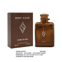 Parfum pour homme Story Love, fragrance légère longue durée, Cologne boisée fraîche de niche bleue, format voyage, écologique