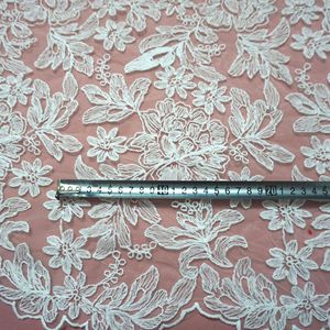 2024 White Embroidery Floral Laces <strong>Fabrics</strong> Mesh Tulle Lace <strong>Fabrics</strong> Sewing <strong>Trimmings</strong> for Dresses Women - Product Image 4