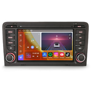 Envío Gratuito en la UE, Unidad Principal Android 16 de 7 Pulgadas y 8GB para Audi A3 S3 RS3 2003-2012 RNSE-PU, CarPlay Inalámbrico, Android Auto, GPS, DAB+, DSP - Product Image 1