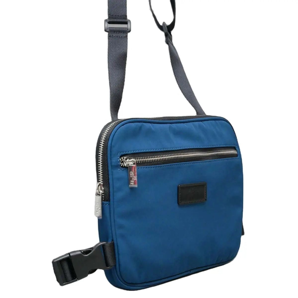 New Arrival Hot Selling lightweight Nylon Belt with slot buckle Plain Navy Blue Small cross bag Fashion women's Messenger Bags