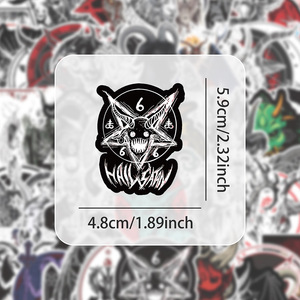 50 Pegatinas de Moda con Totem del Diablo y Satán, Pegatinas de Vinilo para Teléfono y Equipaje, Decoración Gótica con Cabra Malvada - Product Image 4