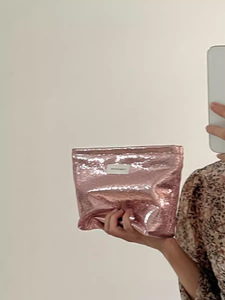Bolsa de Maquillaje Brillante con Purpurina, Portátil, de Gran Capacidad, Bolsa de Aseo para Viaje, Organizador de Cosméticos, Venta al Por Mayor - Product Image 2