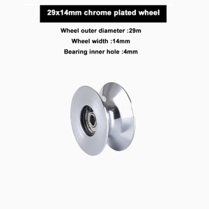 Soporte de polea de 33*18mm con orificio de fijación de 24 mm para arco de alambre trenzado cromado pulido HRC65 - Product Image 3