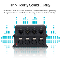 Convertidor de Audio XLR a Fibra Óptica PINWEI, 1-32 Canales Uni y 1-16 Canales Bidireccional, 8/16/24 bits, 96-128 kHz, Convertidor de Audio XLR sobre Fibra