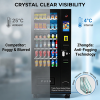 Máquina Expendedora Refrigerada Pequeña Antirrobo, Snackautomat Europeo con Cerradura Reforzada, Compresor de Marca, SDK para Minoristas Basado en la Nube