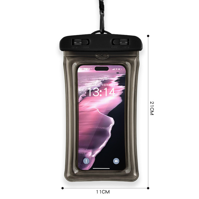 3mm Floating PVC Inflatable Mobile Phone Protective Case Waterproof Case for Outdoor Swimming Diving Water Park Photography