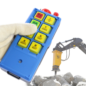 Télécommande sans fil industrielle pour palan électrique compact à 6 boutons, normes internationales, antichoc, 1 vitesse - Product Image 1