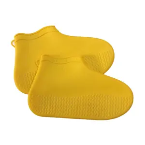 미끄럼 방지 비 실리콘 보호 부츠 재사용 가능한 보호대 어린이 미끄럼 방지 방수 신발 커버