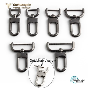 Mousqueton pivotant en métal de haute qualité, durable, léger et écologique, 32 mm 38 mm, avec vis détachables pour sacs à main EH - Product Image 3