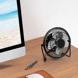 Ventilateur silencieux mini de 4 pouces et 6 pouces adapté, avec corps en métal, USB, pour le bureau, petit ventilateur de refroidissement - Product Image 2