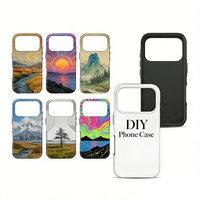 Coque de téléphone vierge 2-en-1 à double protection pour sublimation, à faible entrée de prix et à fort potentiel de profit, pour machine d'impression personnalisée
