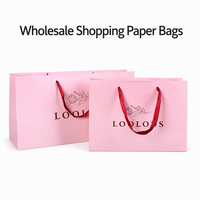 Individuell Bedruckte Weiße Kartonpapier-Einkaufstasche Großhandel Recycelbare Geschenktüte mit Seilgriff Matt-Finish für Boutiquen