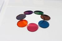 Seven Colors 1,60 Photochromic Blue Cut Anti Reflection Degree Lentes ópticas