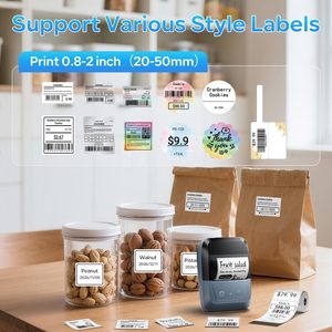 <span class=keywords><strong>Imprimante</strong></span> d'étiquettes thermiques A42 BT, mini-<span class=keywords><strong>imprimante</strong></span> d'étiquettes sans encre rechargeable, <span class=keywords><strong>imprimante</strong></span> d'autocollants portable - Product Image 3