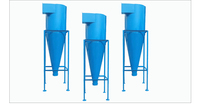Collecteur de poussière cyclonique industriel, séparateur de poussière centrifuge haute efficacité pour les systèmes de travail du bois et de traitement des poudres