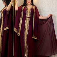 Robes arabes à paillettes Hano 2024, Abaya de luxe, robe de soirée Dubaï, cape, robes Kaftan, robes modestes musulmanes à manches longues