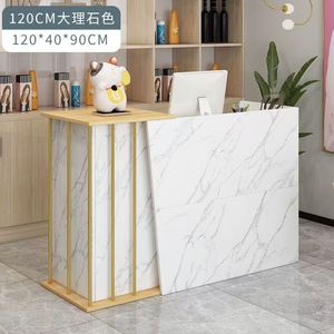 Mostrador de Caja Moderno y Minimalista para Tienda de Ropa, Pequeño Mostrador Comercial para Bar, Barbería, Salón de Belleza, Recepción - Product Image 4