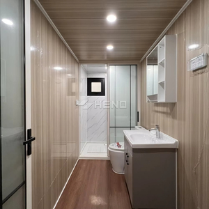 Maison préfabriquée en conteneur extensible de 40 pieds à prix abordable en promotion – Villa préfabriquée avec chambres personnalisables - Product Image 5