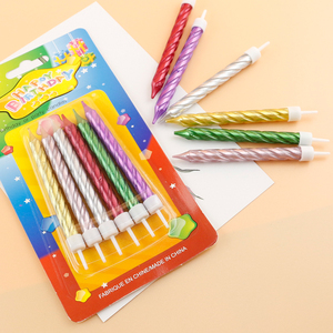 Bougies d'anniversaire <span class=keywords><strong>en</strong></span> <span class=keywords><strong>spirale</strong></span> métalliques populaires <span class=keywords><strong>en</strong></span> gros pour la décoration - Product Image 6