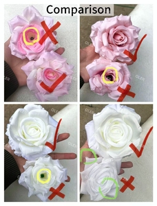 Tela de Alta Calidad OLER Blanca y Azul con Diseño de Orquídeas para Decoración de Pasillos de Boda - Product Image 2