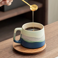 Lot de tasses en céramique japonaise classique en grès, finition mate, personnalisables avec logo, compatibles micro-ondes et lave-vaisselle, idéal pour les fêtes du thé