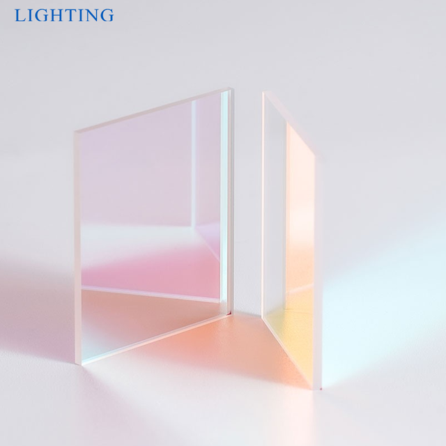 Custom AR Coating Dichroic Mirror Red Transmitting Green Reflecting Precision Optical Glass Filter for Lighting Glass