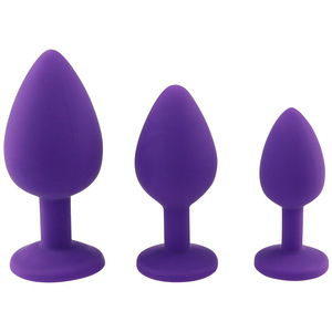 <span class=keywords><strong>S</strong></span> <span class=keywords><strong>M</strong></span> L 3 Pezzo Dimensione Del Sesso Anale in Silicone Tappi Per Le Orecchie con il Diamante Fondo - Product Image 5