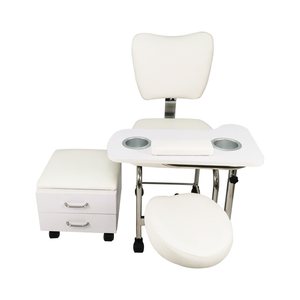 Mesas de uñas portátiles de alta calidad con maquillaje portátil Altura rodante Escritorio ajustable Muebles de salón Mesa de manicura de uñas - Product Image 4