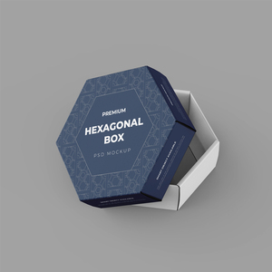 Hình lục giác hình ong mật ong bao bì hộp quà tặng thiết bị điện tử Laser tóc hộp giấy hình lục giác bao bì hộp - Product Image 1