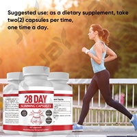 JBY Capsules Minceur Naturelles aux Herbes 28 Jours Vitamines pour Adultes Détox Brûle-Graisse Rapide