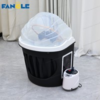 Bol de thérapie de spa à tête de bassin portable pour salon de beauté moderne Évier à shampoing avec circulation d'eau et vapeur Double réservoir d'eau