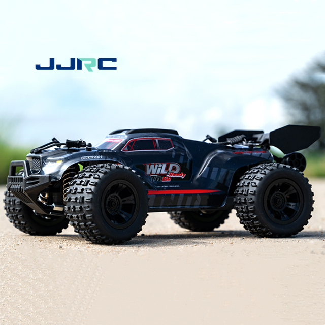 JJRC C8810 1:18 Scale Carbon Brush High-Speed 4x4 Off-Road Electric Toy RC Car Full Scale Drift with LED Light Metal Material