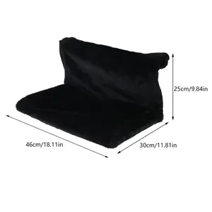 Lit chauffant de luxe pour <span class=keywords><strong>chat</strong></span> en peluche avec cadre en métal – Conception de hamac suspendu en forme de panier - Product Image 5