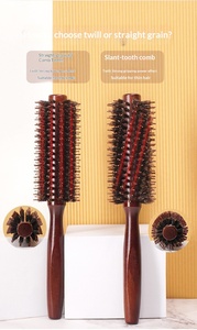 <span class=keywords><strong>Brosse</strong></span> <span class=keywords><strong>à</strong></span> cheveux résistante <span class=keywords><strong>à</strong></span> la chaleur de qualité supérieure avec des poils de sanglier naturels, manche en bois pour volume et brillance - Product Image 5