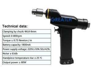 Outils médicaux Instruments orthopédiques vétérinaires Forets orthopédiques canulés Perceuse orthopédique creuse - Product Image 2